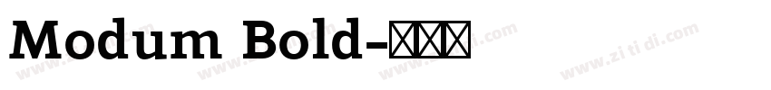 Modum Bold字体转换